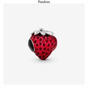 Pandora Seeded Strawberry Fruit Charm